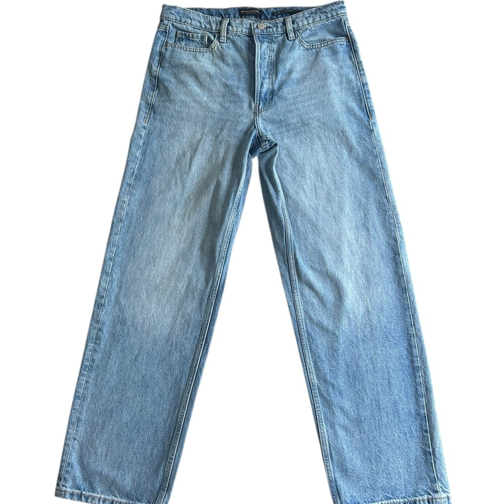 Banana Republic Premium Denim Mid Rise Stovepipe Jeans